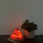HIMALAYA LAMPS HIMALAYA LAMPE ONYX PYRAMIDE - ROUGE