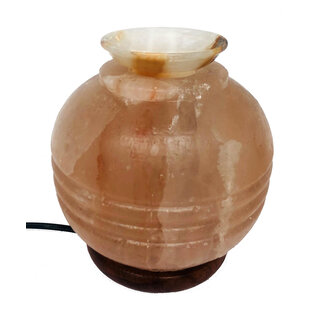 HIMALAYA LAMPS HIMALAYA ZOUT ROZENKOM AROMALAMP + KLEINE ONYXKOM
