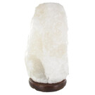 HIMALAYA LAMPS HIMALAYA ZOUTLAMP WIT (HOUTEN VOET) (3-4 KG)