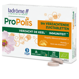 LADRÔME LABORATOIRE PROPOLIS PASTILLES À SUCER BIOLOGIQUES ADOUCISSANTES (20 PASTILLES)