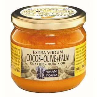 AMANPRANA HUILE EXTRA VIERGE COCOS + OLIVE + PALM (325 ML)