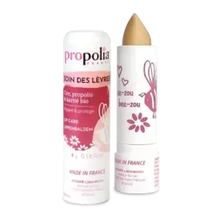PROPOLIA BEE PRODUCTS BAUME À LÈVRES À LA PROPOLIS, AU MIEL ET AU BEURRE DE KARITÉ (4 G)