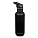 KLEAN KANTEEN DRINKFLES CLASSIC MET FLIP/SPORTDOP - ZWART (800 ML)