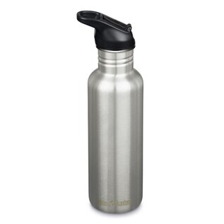 KLEAN KANTEEN CLASSIC GOURDE AVEC BOUCHON FLIP/SPORT - BRUSHED STAINLESS (800 ML)