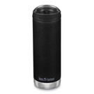 KLEAN KANTEEN ISOLATIEFLES TKWIDE MET KOFFIEDOP - ZWART (473 ML)