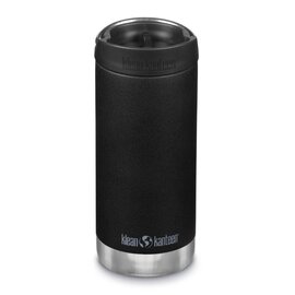 KLEAN KANTEEN BOUTEILLE ISOTHERME TKWIDE AVEC BOUCHON À CAFÉ - NOIR (355 ML)