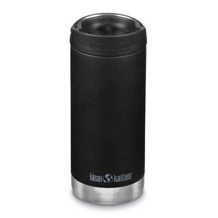 KLEAN KANTEEN BOUTEILLE ISOTHERME TKWIDE AVEC BOUCHON À CAFÉ - NOIR (355 ML)