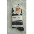 GREVEL SOCKS 2-PACK ALPAKA SOKKEN GESTREEPT ANTHRACIET GRIJS/ECRU  (MAAT 39/42)