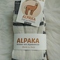 GREVEL SOCKS 2-PACK ALPAKA SOKKEN GESTREEPT ECRU/BRUIN  (MAAT 35/38)