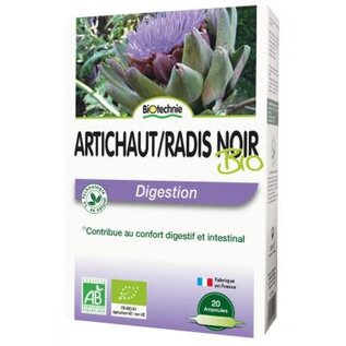 B-TECHNIE ARTICHAUT ET RADIS NOIR BIO (20 AMPOULES)
