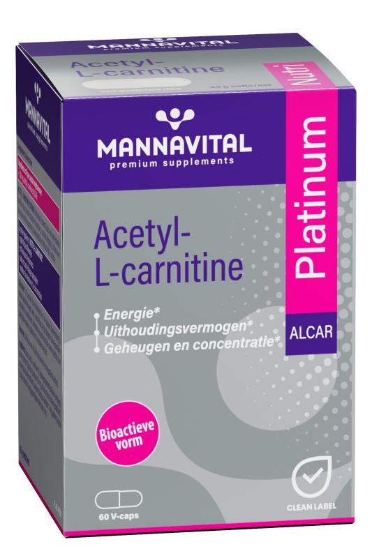 MANNAVITAL NATURAL PRODUCTS ACETYL-L-CARNITINE PLATINUM (60 V-CAPS)