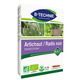 B-TECHNIE ARTICHAUT ET RADIS NOIR BIO (20 AMPOULES)