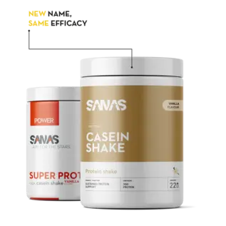 SANAS Sports Nutrition SUPER PROTEIN 95 CASEIN SHAKE VANILLA - POWER (660 G)