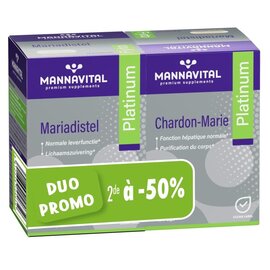 MANNAVITAL NATURAL PRODUCTS CHARDON MARIE PLATINUM (2 x 60 V-CAPS) - PROMOTION !!!