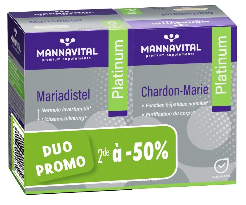 MANNAVITAL NATURAL PRODUCTS MARIADISTEL PLATINUM (2 x 60 V-CAPS) - PROMO!!!