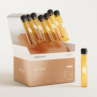 DAILIPHARMA DAILI GLOW COLLAGEEN SMAAK PASSION FRUIT AMPULLEN (28 X 25 ML)