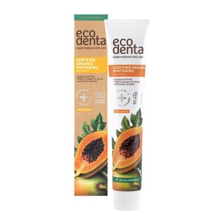 ECODENTA ORGANIC WHITENING TANDPASTA MET PAPAJA (75 ML)