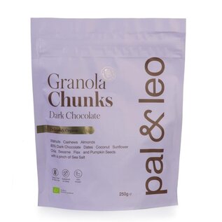 PAL & LEO GRANOLA CHUNKS - DARK CHOCOLATE (250 G)