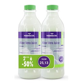 MANNAVITAL NATURAL PRODUCTS DUOPACK ALOE VERA JUS PLATINUM BIO (2 X1 L)
