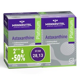 MANNAVITAL NATURAL PRODUCTS DUOPACK ASTAXANTHINE PLATINUM (2 X 60 CAPS)