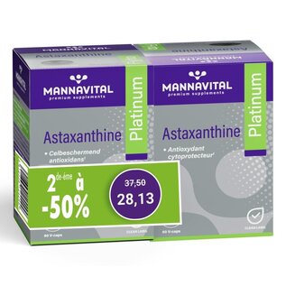 MANNAVITAL NATURAL PRODUCTS DUOPACK ASTAXANTHINE PLATINUM (2 X 60 CAPS)