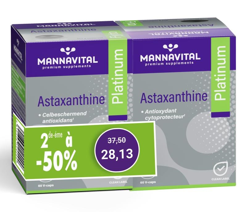 MANNAVITAL NATURAL PRODUCTS DUOPACK ASTAXANTHINE PLATINUM (2 X 60 CAPS)