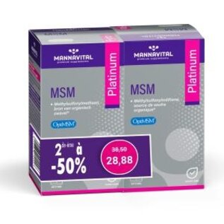 MANNAVITAL NATURAL PRODUCTS DUOPACK MSM PLATINUM (2 X 180 V-TABLETTEN)