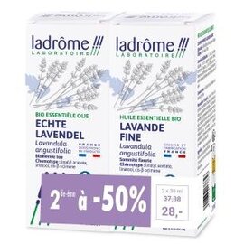 LADRÔME LABORATOIRE DUOPACK BIO ESSENTIËLE OLIE VAN ECHTE LAVENDEL (2 X 30 ML)