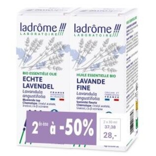 LADRÔME LABORATOIRE DUOPACK HUILE ESSENTIELLE BIO LAVANDE FINE (2 X 30 ML)