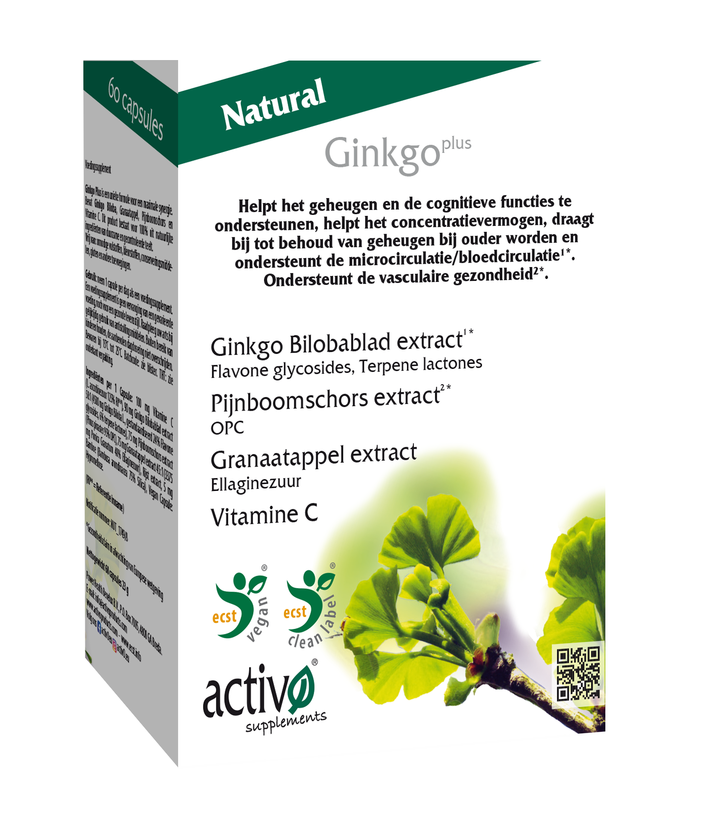 ACTIVO GINKGO PLUS (60 V-CAPS)