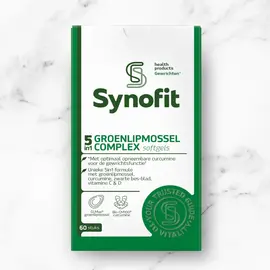 SYNOFIT GREEN-LIPPED MUSSEL SYNOFIT 5 IN 1 GROENLIPMOSSEL COMPLEX (60 SOFTGELS)