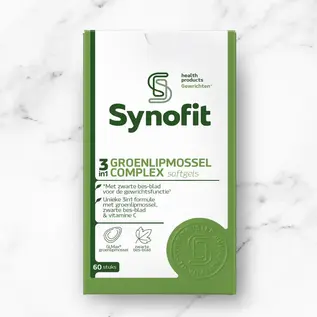 SYNOFIT GREEN-LIPPED MUSSEL SYNOFIT 3 EN 1 COMPLEXE À BASE DE MOULES À LÈVRES VERTES (60 SOFTGELS)