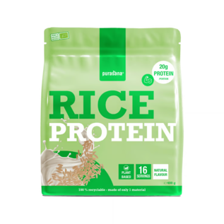 PURASANA NATURAL PROTECTION VEGAN PROTEÏNE RIJST NATUUR (400 G)