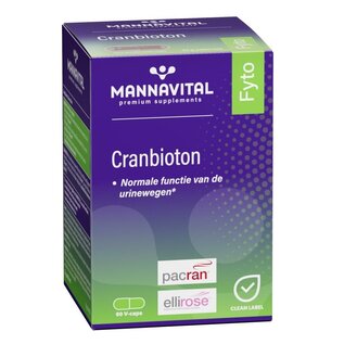 MANNAVITAL NATURAL PRODUCTS CRANBIOTON (60 V-CAPS)