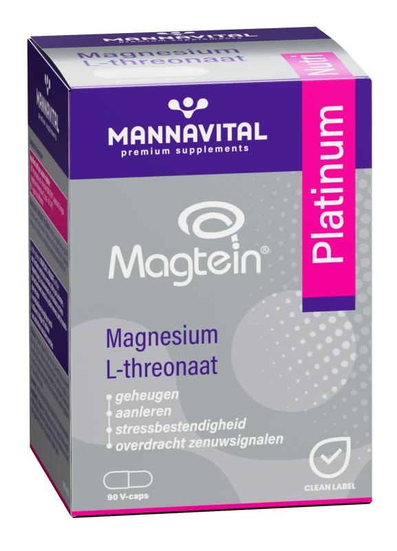 MANNAVITAL NATURAL PRODUCTS MAGTEIN MAGNESIUM L-THREONAAT PLATINUM (90 V-CAPS)