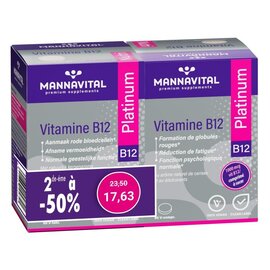 MANNAVITAL NATURAL PRODUCTS DUO PACK VITAMINE B12 PLATINUM (2 X 60 V-TABLETTEN)