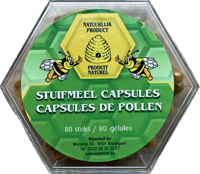 BIJENHOF BEE PRODUCTS STUIFMEEL POLLEN CAPSULES (80 CAPSULES)