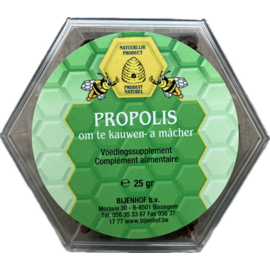 BIJENHOF BEE PRODUCTS PROPOLIS PUUR OM TE KAUWEN - KAUWPROPOLIS (25 G)