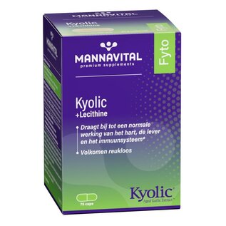 MANNAVITAL NATURAL PRODUCTS KYOLIC GEFERMENTEERDE LOOK + LECITHINE (75 CAPS)