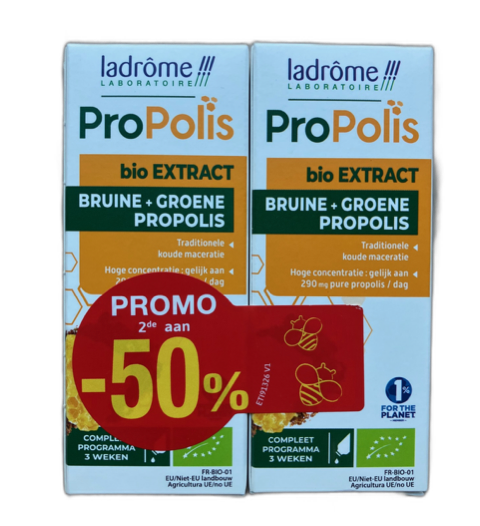 LADRÔME LABORATOIRE DUOPACK PROPOLIS EXTRACT BIO BRUINE + GROENE PROPOLIS (2 X 50 ML)