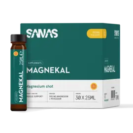 SANAS SPORTS NUTRITION MAGNEKAL MAGNESIUM SHOT CITRUS (30 x 25 ML)
