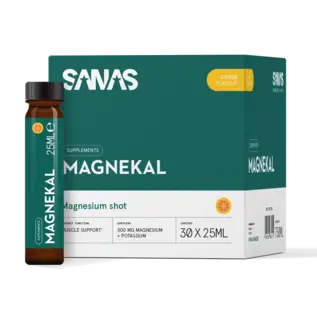 SANAS SPORTS NUTRITION MAGNEKAL MAGNESIUM SHOT CITRUS (30 x 25 ML)