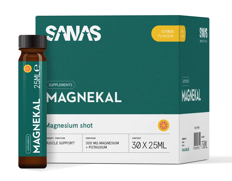 SANAS SPORTS NUTRITION MAGNEKAL MAGNESIUM SHOT CITRUS (30 x 25 ML)