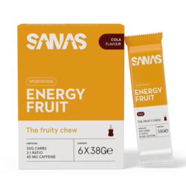 SANAS SPORTS NUTRITION ENERGY FRUIT THE FRUITY CHEW COLA-CAFEÏNE (6 x 38 G)