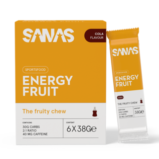 SANAS SPORTS NUTRITION ENERGY FRUIT THE FRUITY CHEW COLA-CAFEÏNE (6 x 38 G)