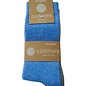 GREVEL SOCKS  2 PAAR KASJMIER WINTERSOKKEN IN LICHTBLAUW/LICHTGRIJS (MAAT 39/42)