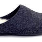 FELLHOF LAMBSKIN PANTOFFELS  WOL OPEN ANTRACIET (MAAT 39)