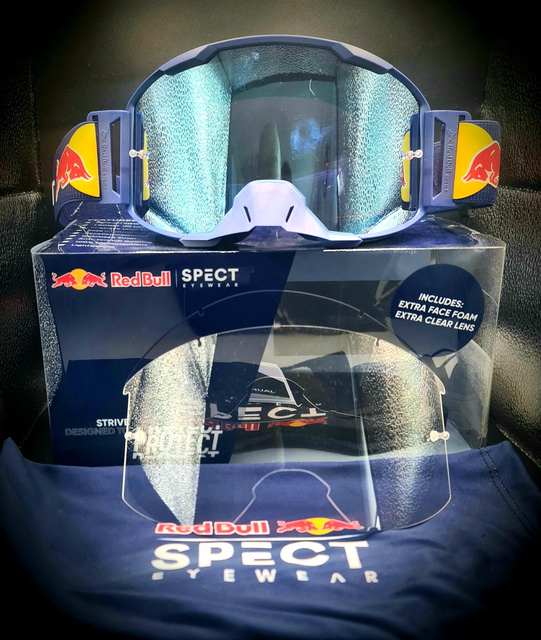 Redbull Spect Red Bull Strive MX Goggle - Blue (mirror lens)