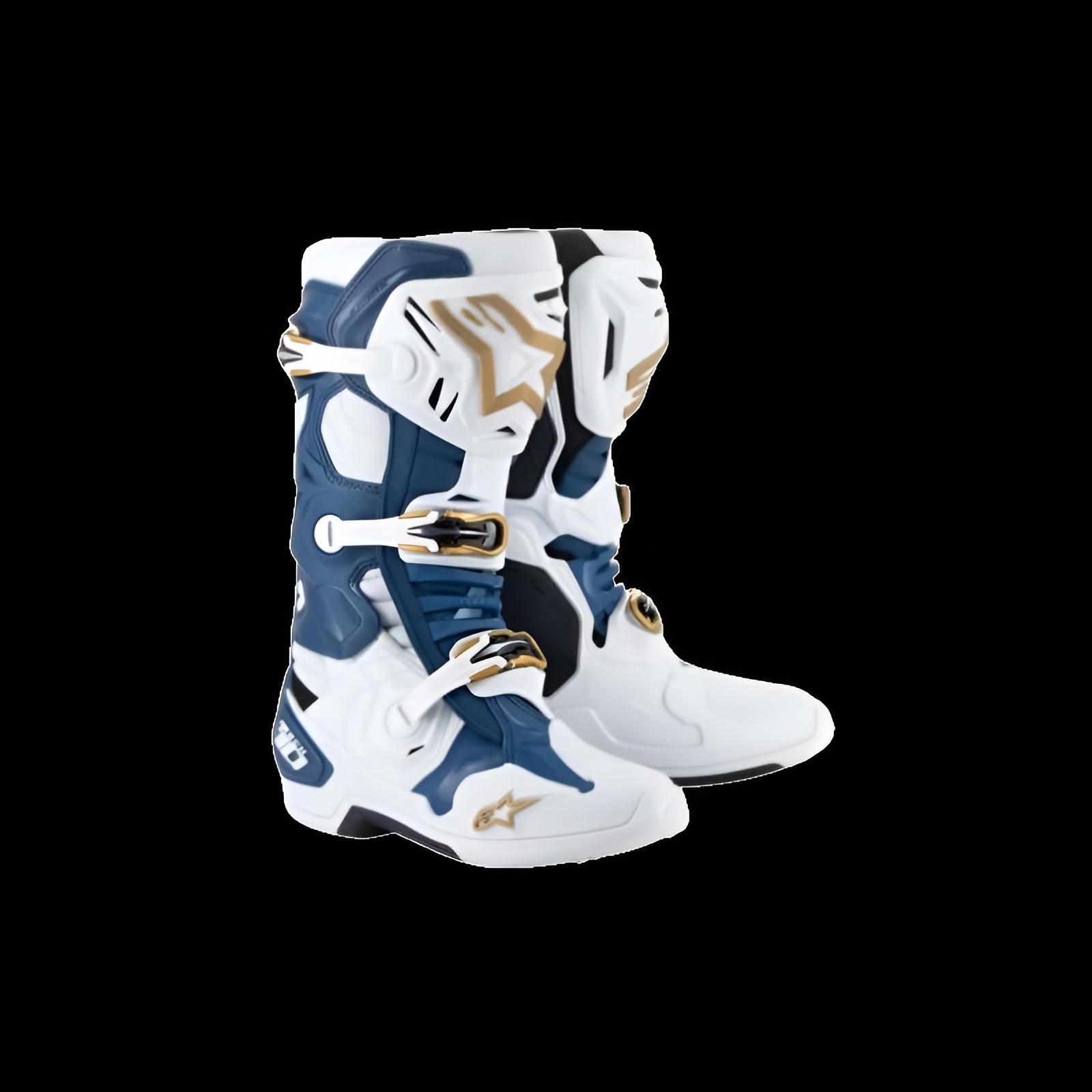 Alpinestars ALPINESTARS Boots Tech 10 LE DRESS WHITES-TROPICAL WHITE / DARK BLUE / GOLD