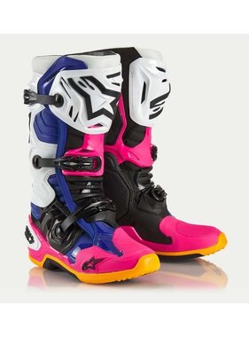 Alpinestars Alpinestars Tech 10 Boots LE COAST WHITE / DARK BLUE / PINK FLUOR
